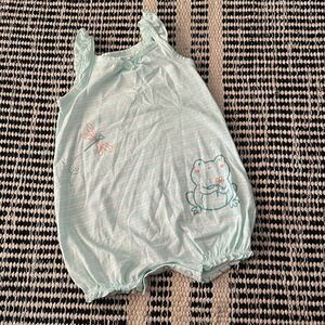 Carters size 18M baby Girl light blue Romper